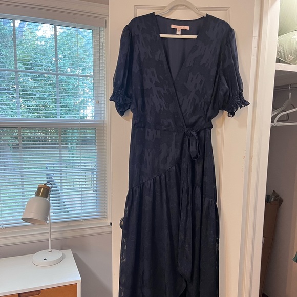 Anthropology BHLDN Biscanye Wrap Dress Navy Size XXL but fits like XL - Picture 2 of 4